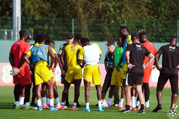 The Black Stars are preparing in Cardiff ahead of the World Cup
