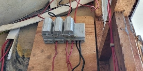 Illegal connection at the Osu Police Barracks