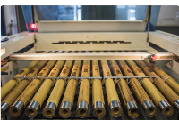 Some of the iroko posts engraved with the names of some unrecognised Black non-combatant servicemen
