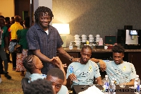 Ghana legend Sulley Ali Muntari at Black Stars camp
