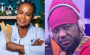 Blakk Rasta (right) criticizes Chef Faila's (left) cook-a-thon attempt