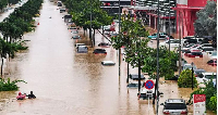 Flood submerged some parts of Accra after rainfall