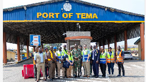 The inspection, conducted in collaboration with the Ghana Maritime Authority