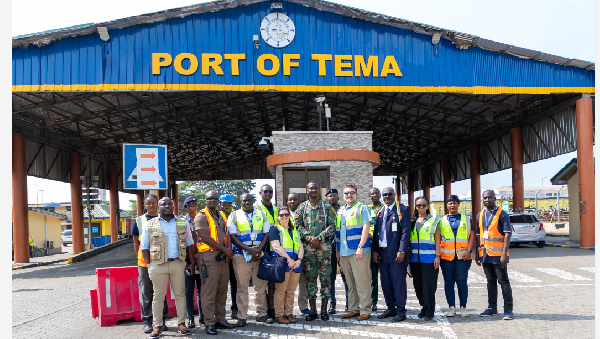 The inspection, conducted in collaboration with the Ghana Maritime Authority