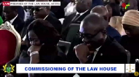 Chief Justice Gertrude Torkornoo and GBA president Yaw Boafo at the commissioing of 'The Law House'