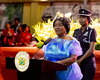 Vice President Naana Jane Opoku-Agyemang spoke at the event