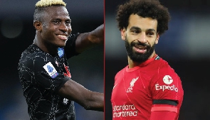 Victor Osimhen and  Mohamed Salah
