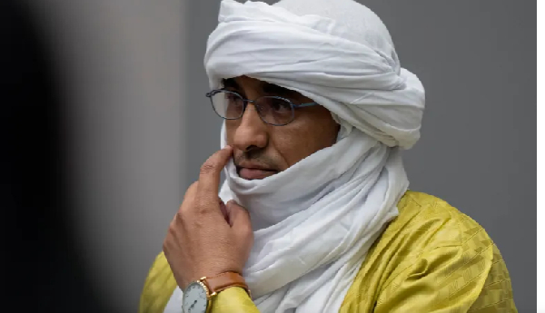 Al Hassan Ag Abdoul Aziz pictured at the courtroom of the International Criminal Court in The Hague