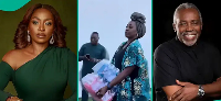 Kate Henshaw (L) is a Nigerian actress and the late Olu Jacobs (R) was an actor