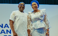 Dr Bawumia and his wife, spotted here, have been taken to safety, reports say
