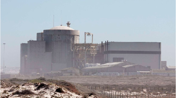 A nuclear power station, Koeberg, Western Cape, South Africa.