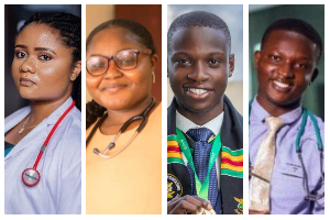 Jochebed Adwoa Sutherland (L), Rachel Amaning Kwarteng, Anthony Papa Eliason and Wonder Sarfo-Ansah