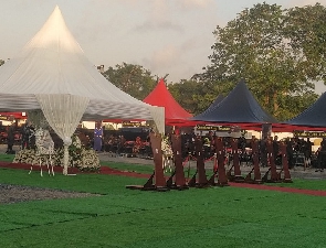 image from Christian Atsu's funeral