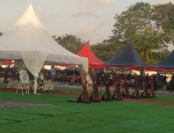 A state assisted funeral was held in Accra