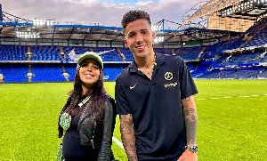 Enzo Fernandez with his ex-wife Valentina Cervantes