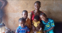 24-year-old Adwoa Addobea is a single mother of four children aged between 7 years and three months