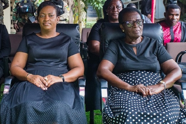COP Lydia Yaakko Donkor (L) with her mother COP Jane Christie Donkor (rtd)