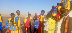 Chad players boarding their flight