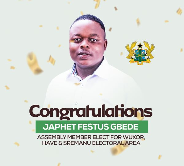 Newly elected Assemblyman for Wuxor, Have, Sremanu Elelctoral Area, Japhet Festus Gbede