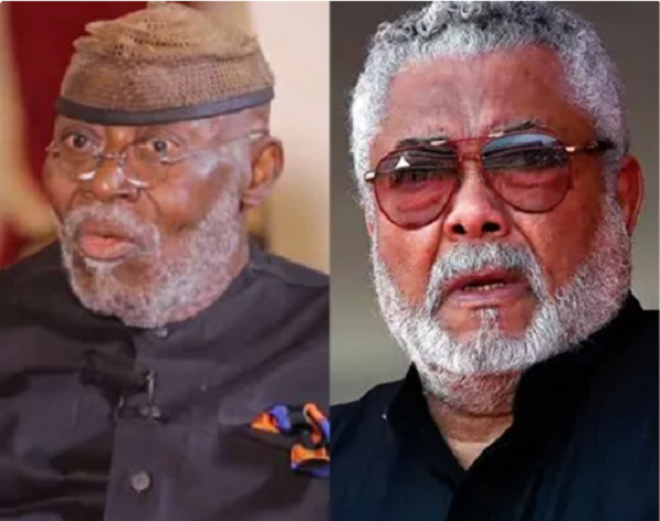 Dr Nyaho Nyaho-Tamakloe and late President JJ Rawlings
