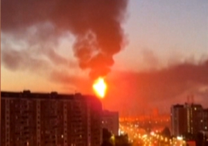 A scene from Moscow after the attack