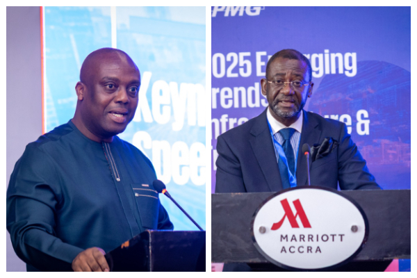 Deputy Minister of Finance, Thomas Nyakon and Andrew Akoto