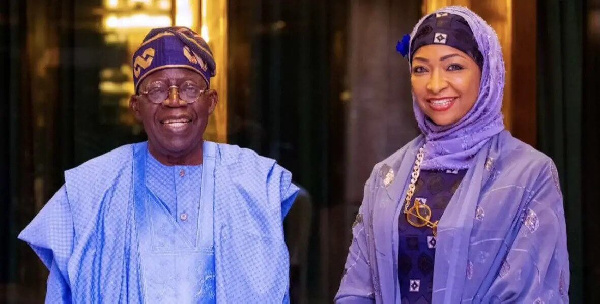 Nigeria Minister of Art, Culture and Creative Economy Hannatu Musawa and President Bola Tinubu