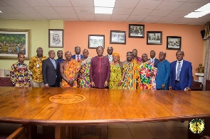 Dignitaries in a group photograph