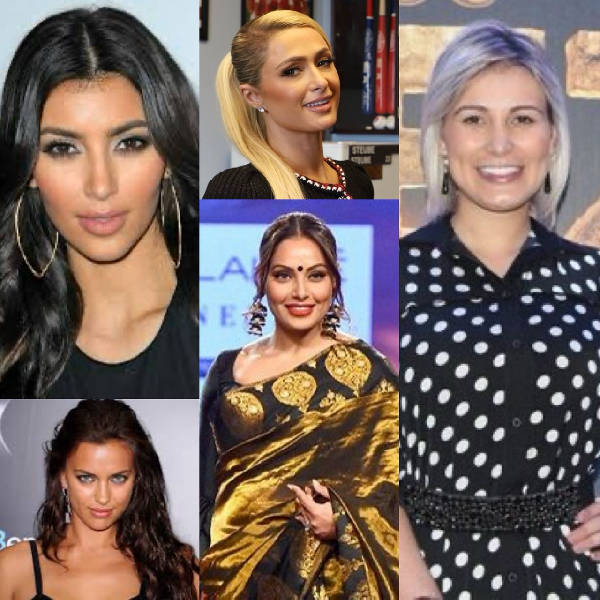 A grid photo of women who have allegedly dated Ronaldo in the past