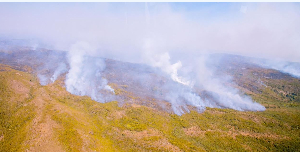 Fire outbreak on Mount Kilimanjaro