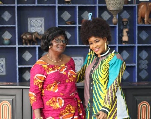 Terry Bonchaka's mother with Shatana