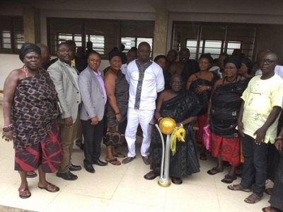 The MTN FA Cup trophy has landed in Cape Coast