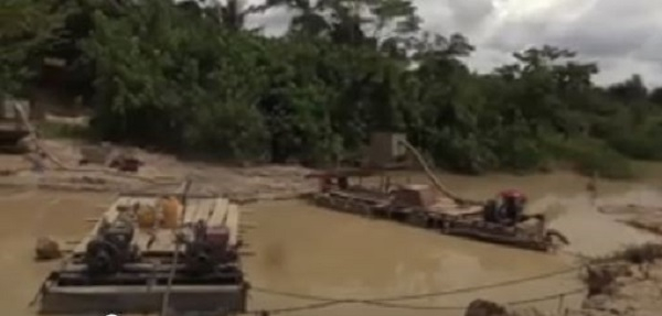 File photo of a galamsey site