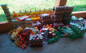 Some of the seized food items