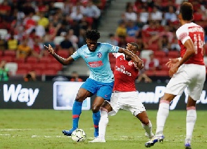 Thomas Partey featured in Atletico win over Arsenal