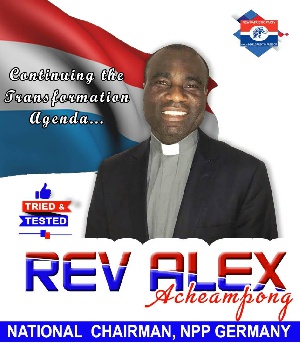Rev Alex Acheampong, National Chairman of NPP in Germany