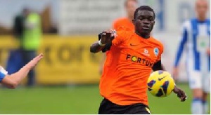 Isaac Sackey was hospitalised after the accident in Turkey