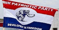 File Photo: New Patriotic Party flag