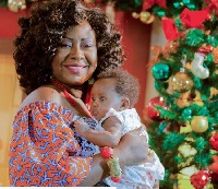 Gifty Anti and her baby