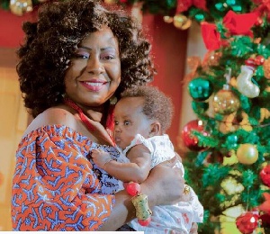 Gifty Anti and her baby