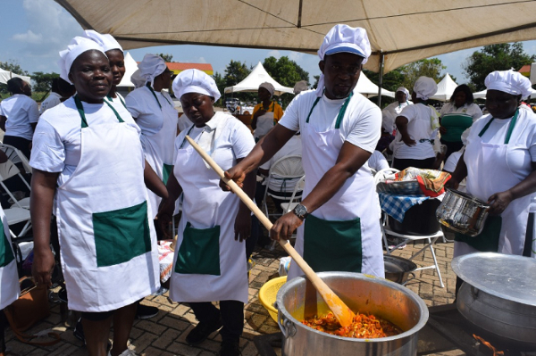 File photo of school feeding caterers
