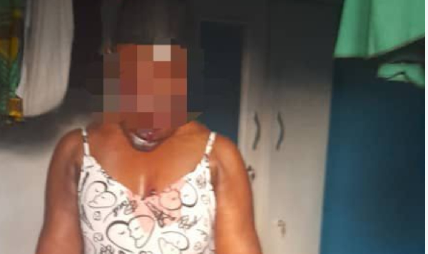 The lifeless body of the deceased, Cynthia Boahemaaa