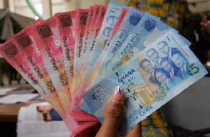 File photo of Ghana cedi notes