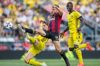 Jonathan Mensah started for Columbus Crew in their 2-0 home loss to Atlanta United