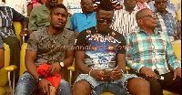 Asamoah Gyan in attendance a previous Kotoko vs Medeama game