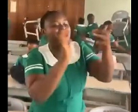 Nursing trainee students rejoicing after receiving their allowance arrears