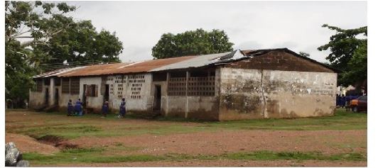 Dilapidated Kpong Presby school