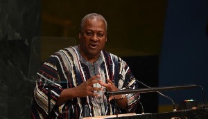 President John Dramani Mahama is speaking at the UN General Assembly