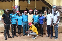 NABA Life team members in a group photograph after a donation