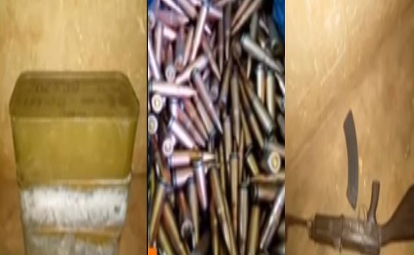 The ammunition had been wrapped and hidden in boxes of Special Ice Mineral Water